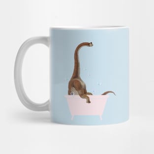 Brachiosaurus in Bathtub Mug